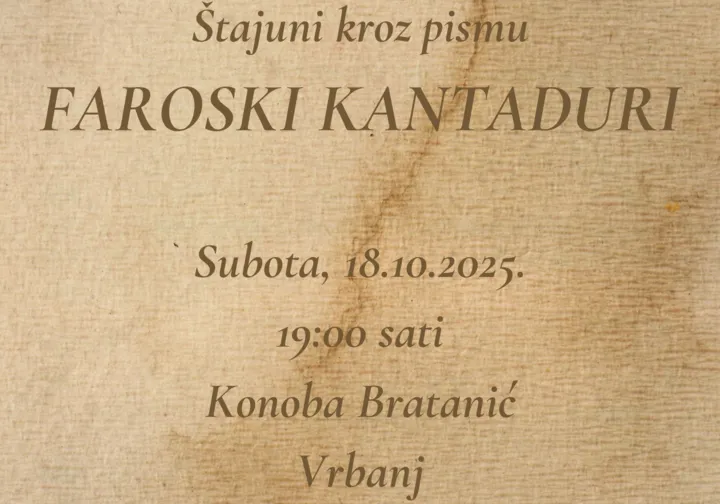 18.10. - Kanota uz Faroske kantadure u Konobi Bratanić