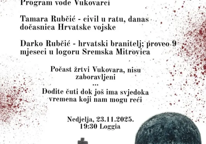 23.11. - Predavanje i tribina AKO NE ZNAŠ ŠTO JE BILO UPITAJ HEROJE