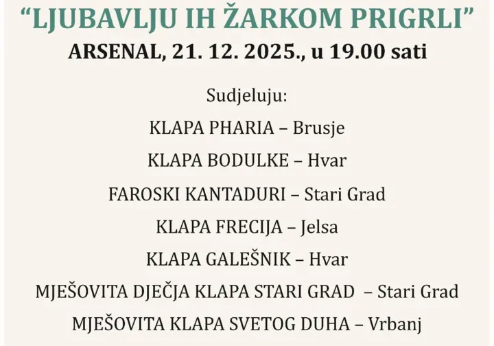 21.12. - HUMANITARNI KONCERT ZA PERLE 