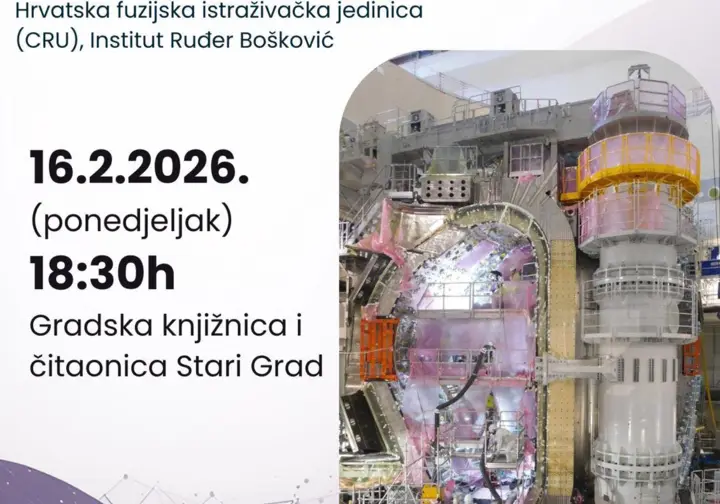 16.2. -  Predavanje  dr. sc. Tonči Tadić: Fuzija, ITER i DONES 