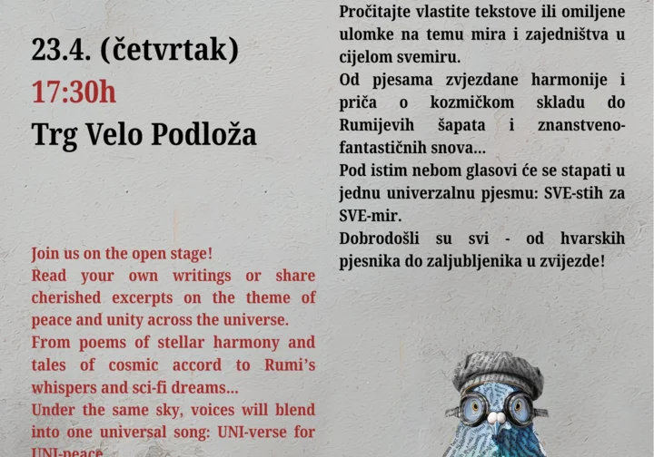 23.04. Otvorena pozornica "Glasovi Mudrog otoka" 