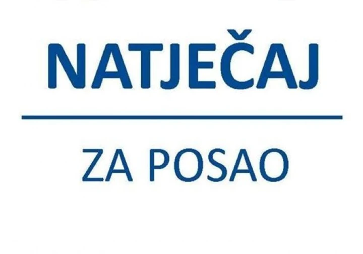 JAVNI NATJEČAJ  za prijam u službu na neodređeno vrijeme