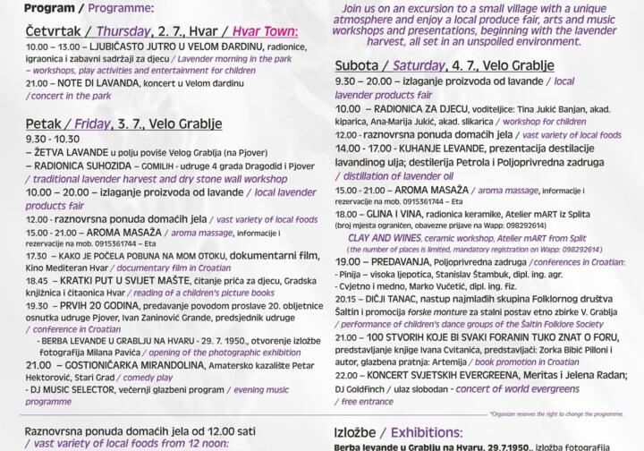 2.- 4.7.2026. - 18. FESTIVAL LAVANDE 