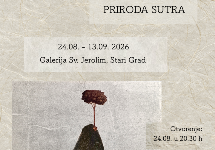 24.8. - 13.9. - Izložba ,,Priroda sutra'' Slobodana Radojkovića